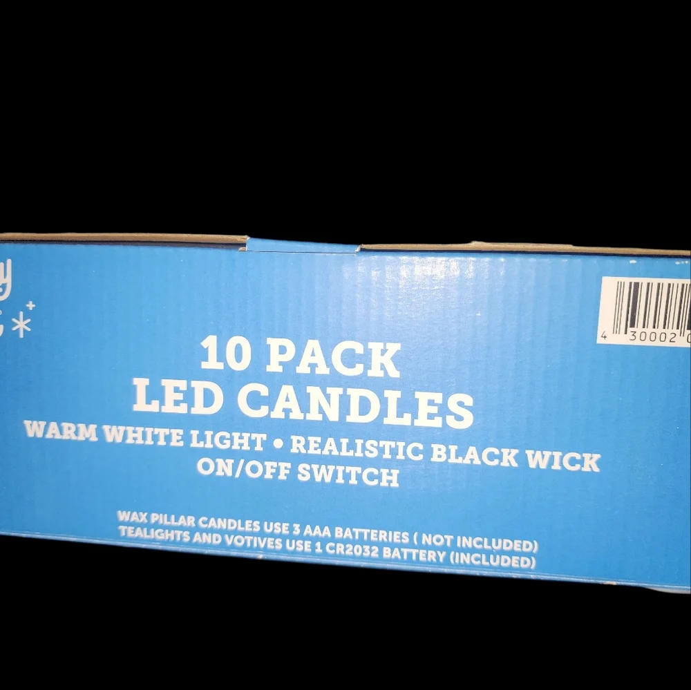 10 Pack Warm White LED Candle Set By Holiday Style.   Candles Are A True White - Picture 2 of 3